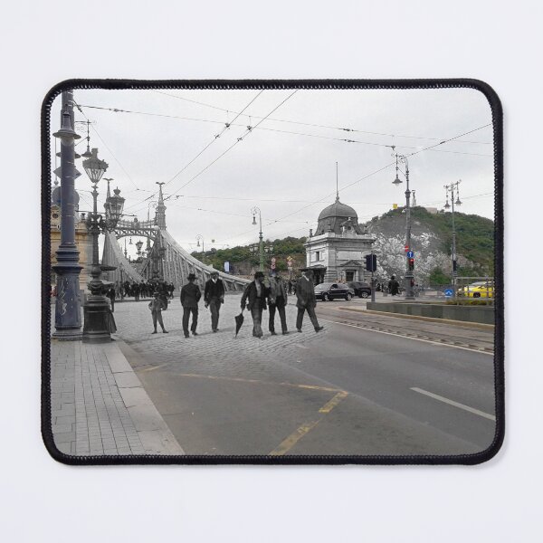 Item preview, Budapest - Fovam ter with Liberty Bridge & Gellert Hill 1900 - 2018 designed and sold by Marc Redmond.