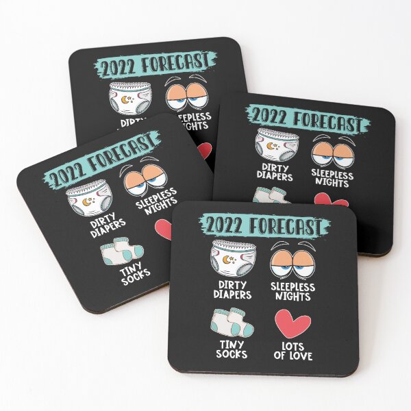 Item preview, 2022 Forecast Dirty Diapers Sleepless Nights Tiny Socks Lots Of Love designed and sold by mayohattang.