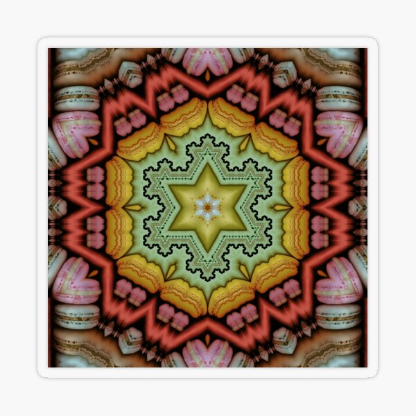 Abstract Geometric Stained Glass Pattern Graphic by Aamo