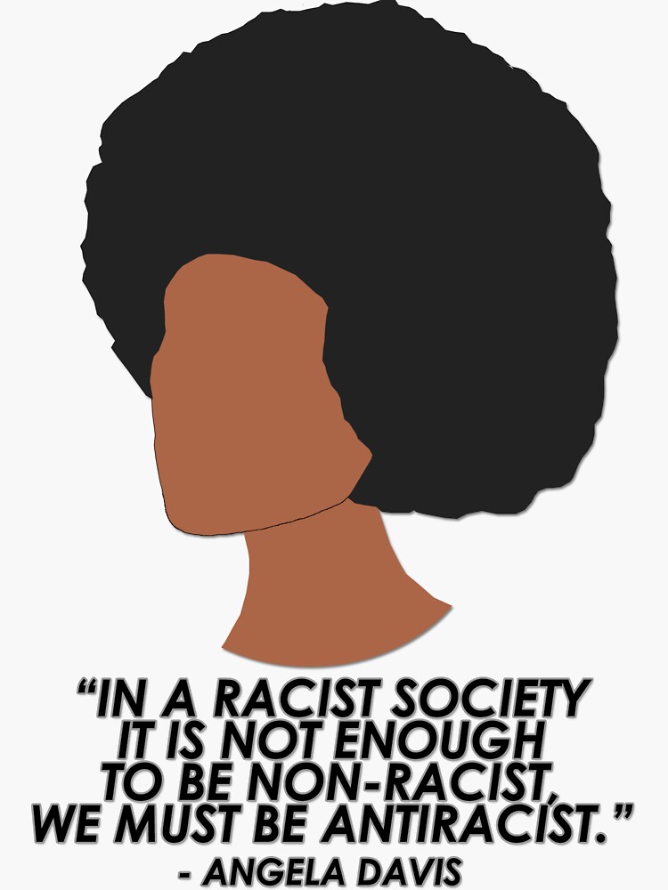 Imagen 3 de 3, Pegatina con la obra Angela Davis, diseñada y vendida por rasmalais.