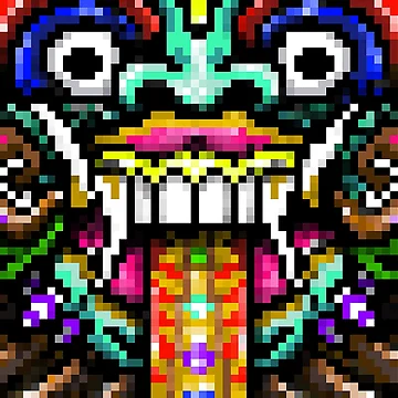 Artwork thumbnail, Pixel Bali Mask by RiveRivera