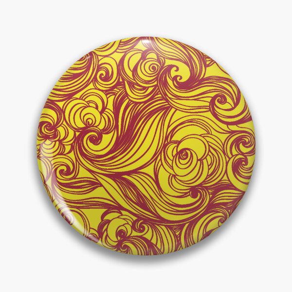 Item preview, Yellow Red Seamless Wind Wave Pattern Design designed and sold by Summer-Winter.