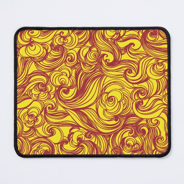 Item preview, Yellow Red Seamless Wind Wave Pattern Design designed and sold by Summer-Winter.