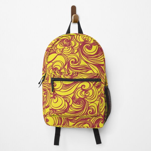 Item preview, Yellow Red Seamless Wind Wave Pattern Design designed and sold by Summer-Winter.