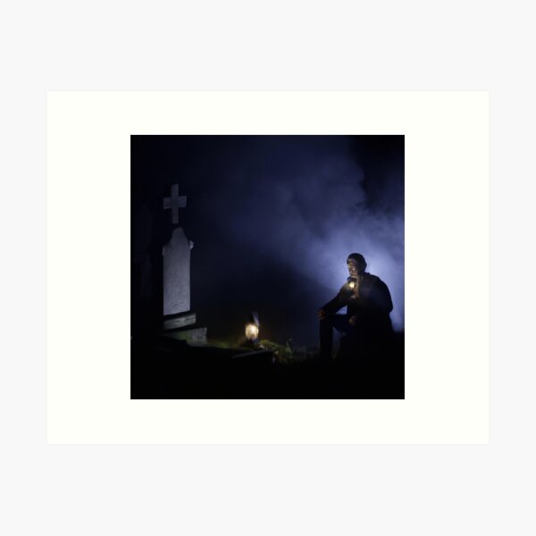 Item preview, a man sitting on a grave designed and sold by optimusprime39.