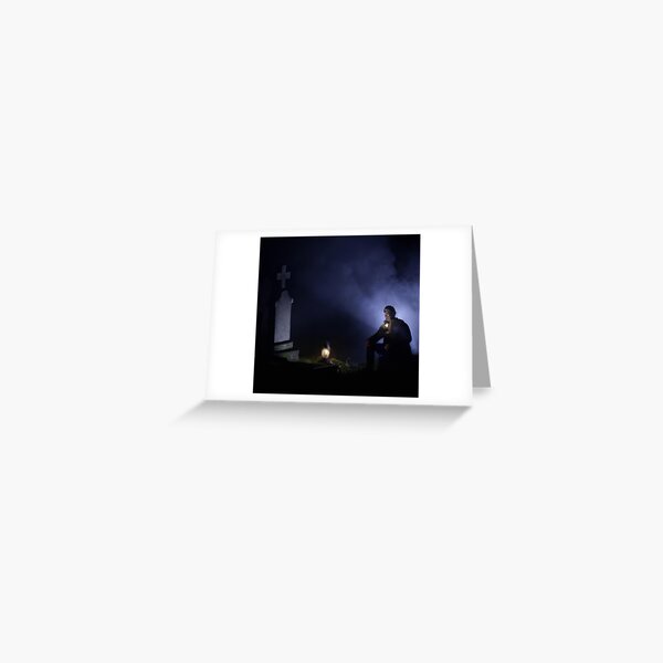 Item preview, a man sitting on a grave designed and sold by optimusprime39.