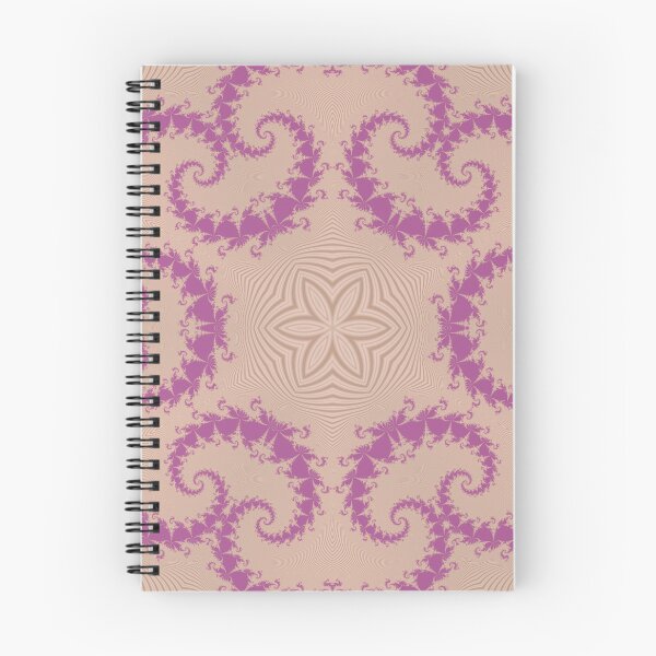 Item preview, hexagonal kaleidoscopic design with fractals in the PINK designed and sold by mister-john.