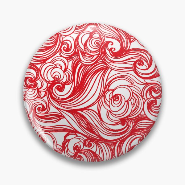 Item preview, Red White Seamless Wind Wave Pattern Design designed and sold by Summer-Winter.