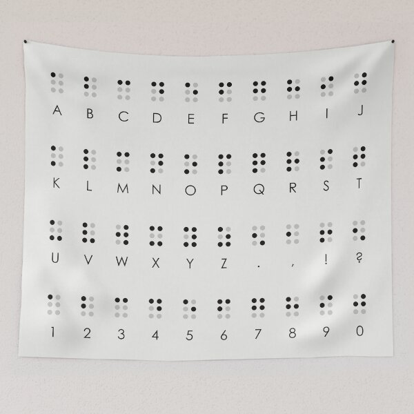 Item preview, Braille Alphabet for the Blind Infographic Guide designed and sold by Iris Luckhaus.