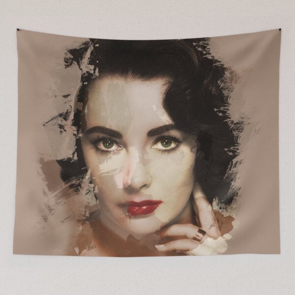 Item preview, Paint-stroked Portrait: Elizabeth Taylor designed and sold by ThisOnAShirt.