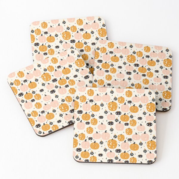 Item preview, Cute pumpkin and moon pattern designed and sold by Nagn.