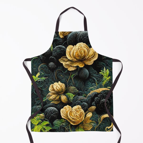 Item preview, Black paper Antique Botanical Flower Rose Gold designed and sold by MakeitMelo.