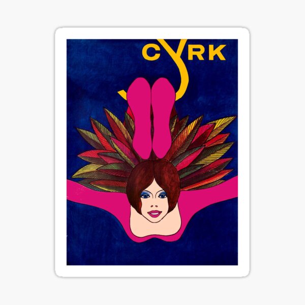 Item preview, CYRK CIRCUS : Vintage 1970 Trapeze Artist Advertising Print designed and sold by posterbobs.