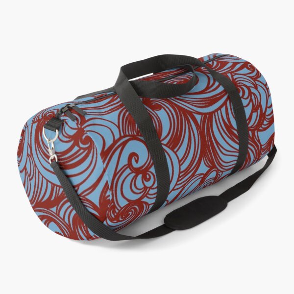 Item preview, Burgundy Blue Seamless Wind Wave Pattern Design designed and sold by Summer-Winter.