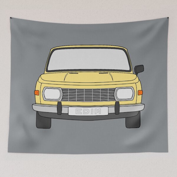 Item preview, Wartburg 353 cream yellow color designed and sold by EdimDesign.