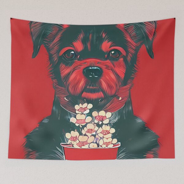 Item preview, cute dog portrait painting designed and sold by Smartchitect.
