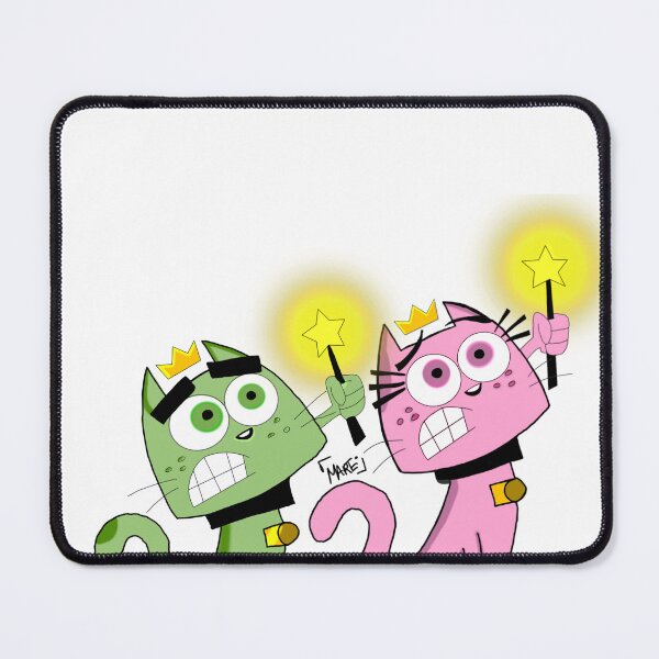 Item preview, Cosmo and Wanda cats designed and sold by lartedimarte.