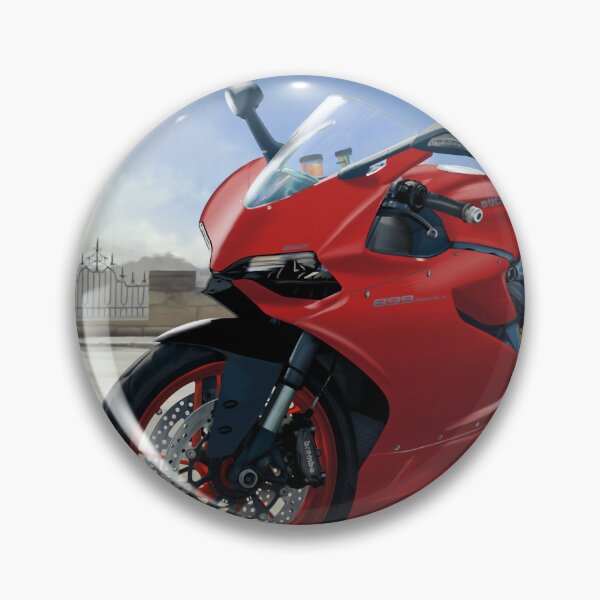 Item preview, Ducati 899 Panigale Oil Painting - superbike on the Puente Nuevo bridge at Ronda designed and sold by Steve Kidd Art.