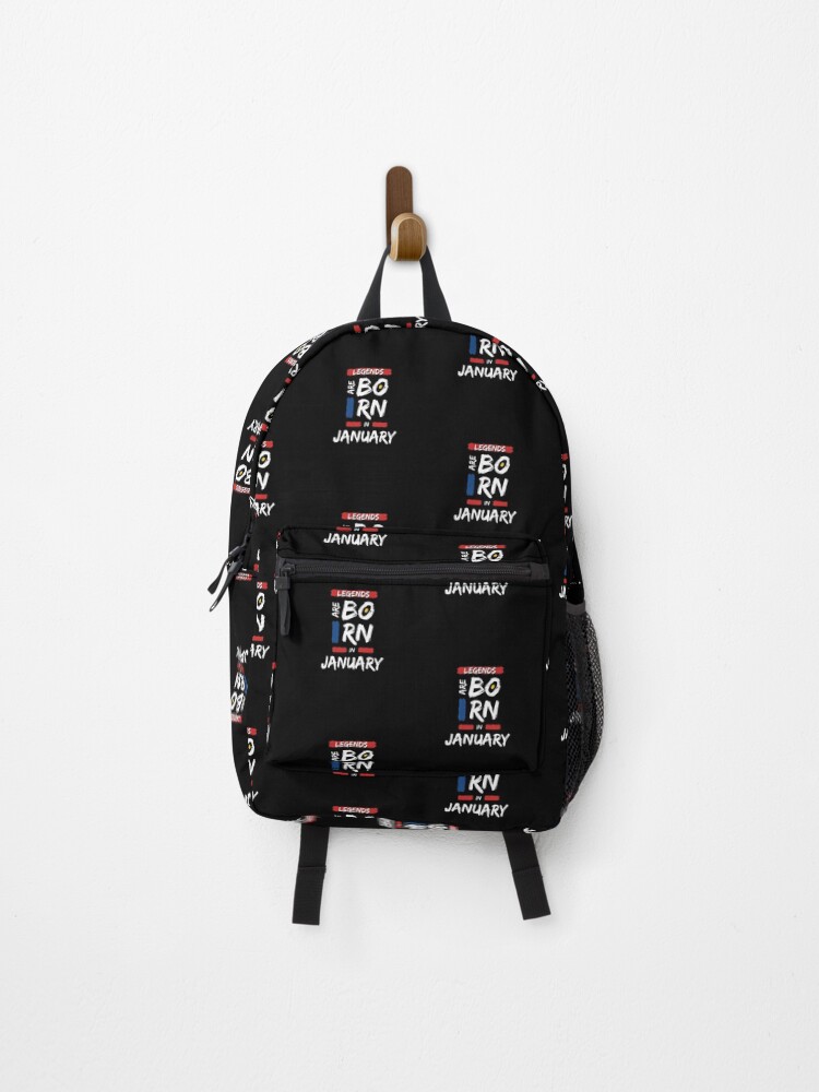 Thumbnail 1 of 3, Backpack, Legends Are Born In January designed and sold by DeversDesigns.