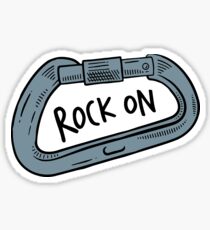 Rock On Carabiner Sticker