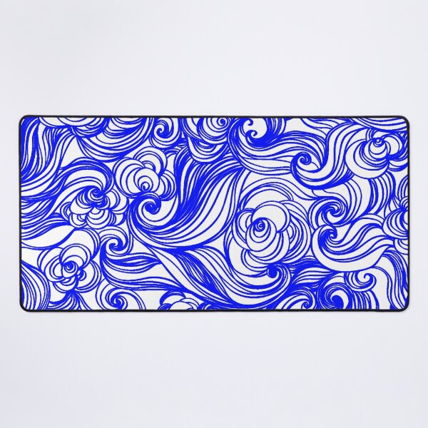 Item preview, Blue White Seamless Wind Wave Pattern Design designed and sold by Summer-Winter.