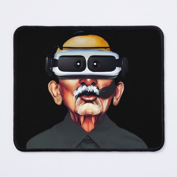 Item preview, Gandhi in VR (Color, sticker, Portrait Half Body,  symmetric, 2800x2800, transparent background) designed and sold by Digital-Davinci.