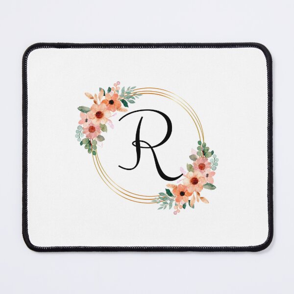 Item preview, Monogram Letter R | Coral Floral Design designed and sold by JustSeasons.