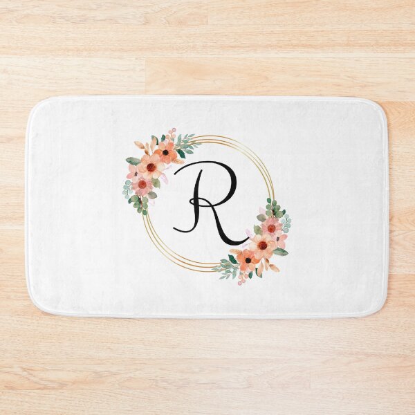 Item preview, Monogram Letter R | Coral Floral Design designed and sold by JustSeasons.