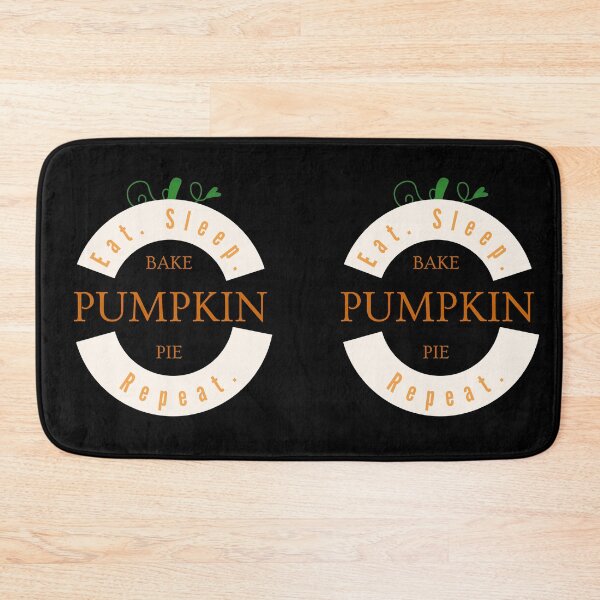 Item preview, Round Pumpkin (Eat Sleep Bake Pumpkin Pie Repeat) designed and sold by SimplyMe-Plus.