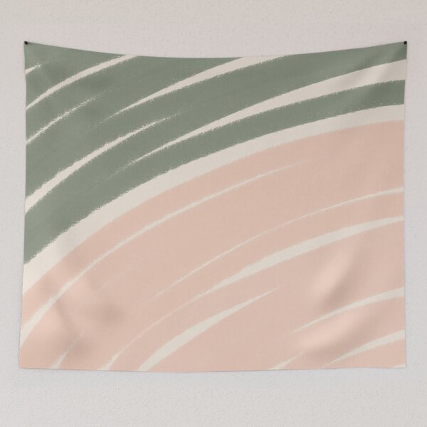 Item preview, Neutral Swirl Wavy Lines Maximalist Pattern Retro Style Cute Aesthetic Green designed and sold by scorpiolane.