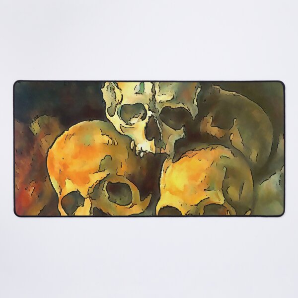 Item preview, Pyramid of Skulls Black Outline Art After Cezanne designed and sold by taiche.