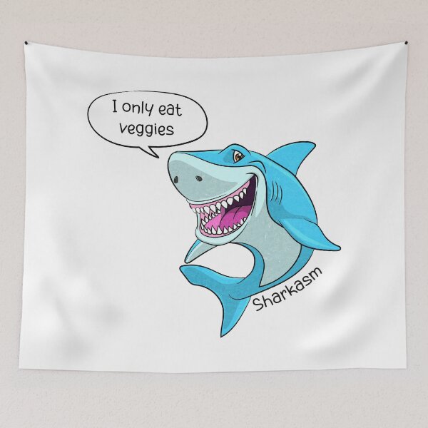 Item preview, Sharkasm (textured version) designed and sold by toolongdidntdraw.