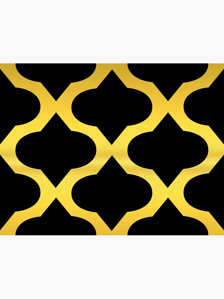 "Seamless gold and black wallpaper" Sticker for Sale by TRIION Redbubble