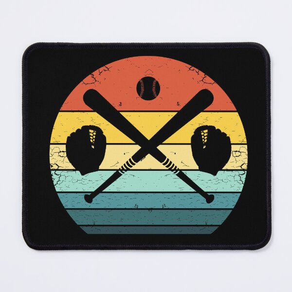 Item preview, 70s Baseball Players Equipment on a Retro Sunset designed and sold by KleverOlivier.