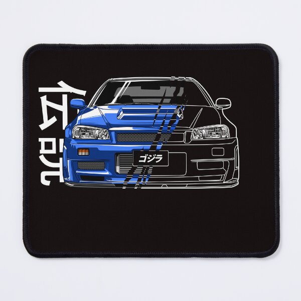 Item preview, R34 GTR Skyline Turbo JDM Tuning Car 90s Fan designed and sold by AutoDesignWerks.