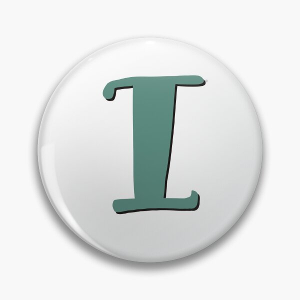 Item preview, Letter I Green initial monogram alphabet I capital designed and sold by Antique-Gifts.
