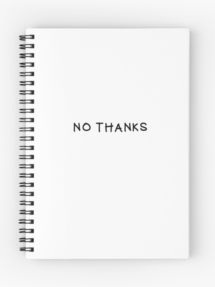 Thumbnail 1 of 3, Journal, NO THANKS designed and sold by Minimal-Element.