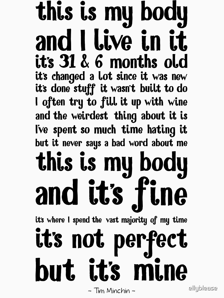 Tim Minchin - Not Perfect by ellyblease
