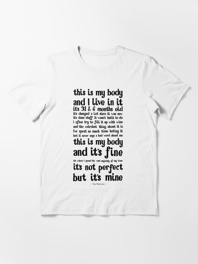 Alternate view of Tim Minchin - Not Perfect Essential T-Shirt