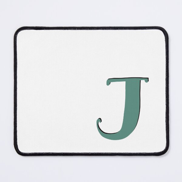 Item preview, Letter J Green initial monogram alphabet capital J designed and sold by Antique-Gifts.
