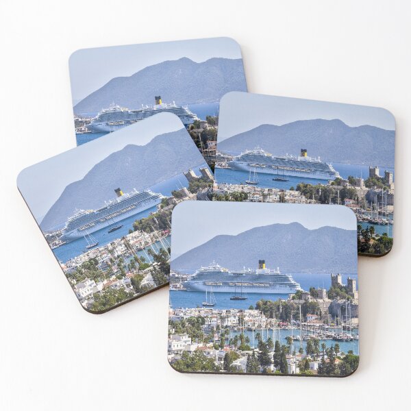 Item preview, Bodrum Castle And Cruise Ship designed and sold by Londonimages.