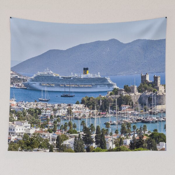 Item preview, Bodrum Castle And Cruise Ship designed and sold by Londonimages.