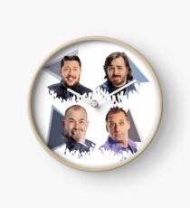 Impractical Jokers Group LowPoly Design Clock