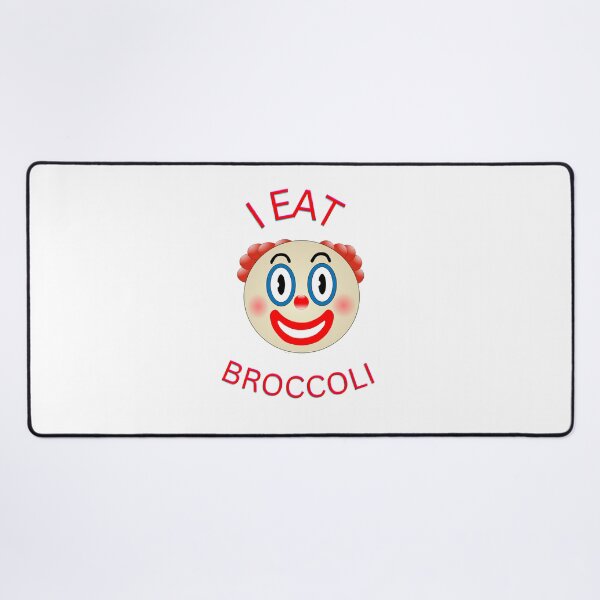 Item preview, I eat broccoli, funny clown, Halloween, Willow Days designed and sold by avit1.