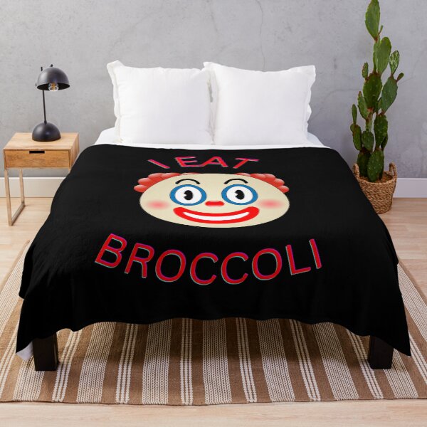Item preview, I eat broccoli, funny clown, Halloween, Willow Days designed and sold by avit1.