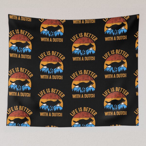 Item preview, Life Is Better With A Dutch Shepherd Vintage Distressed Dog Gift  designed and sold by Guarddogdrive.