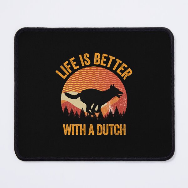 Item preview, Life Is Better With A Dutch Shepherd Vintage Wavy Lines Gift  designed and sold by Guarddogdrive.