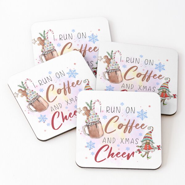 Item preview, i run on coffee and xmas cheer gnome designed and sold by hieuhieustore.