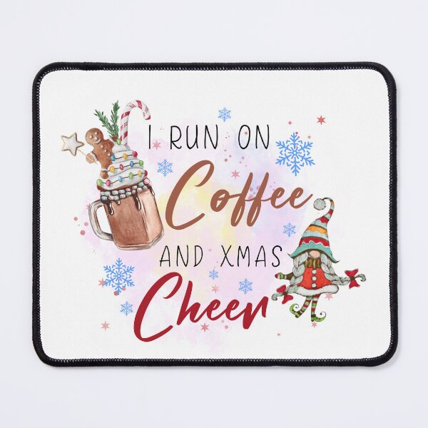 Item preview, i run on coffee and xmas cheer gnome designed and sold by hieuhieustore.