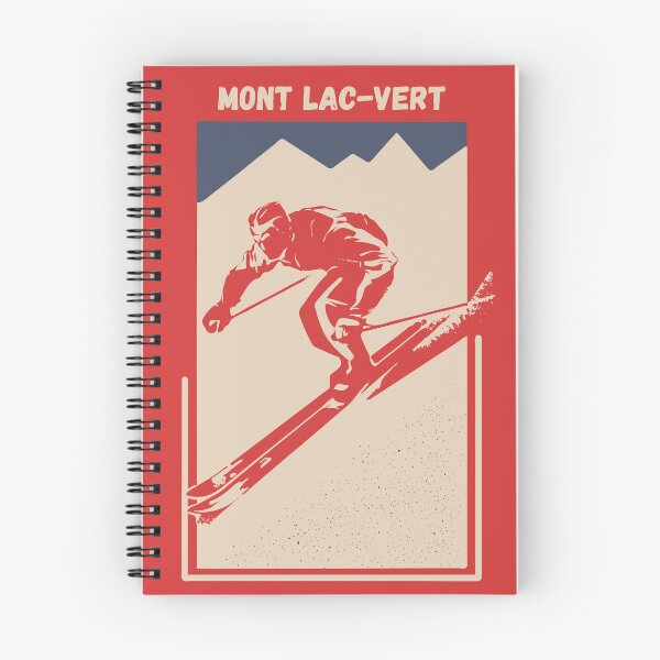 Item preview, Mont Lac-Vert in Hébertville, Quebec, Saguenay–Lac-Saint-Jean, Canada, North America - Vintage Red Ski Poster for Mountain Alpine Skier designed and sold by Vintage-TM.
